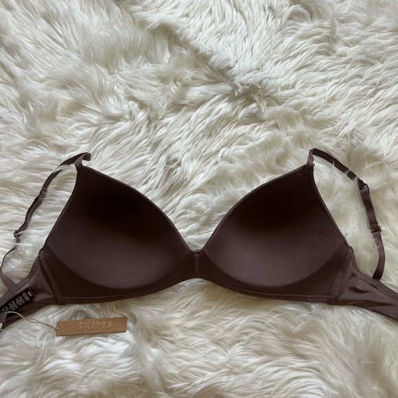 SKIMS Chocolate Brown Tshirt Bra 32DD - Picture 3 of 7